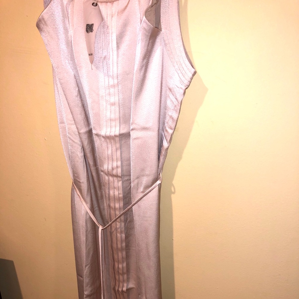 Naked zebra satin summer dress